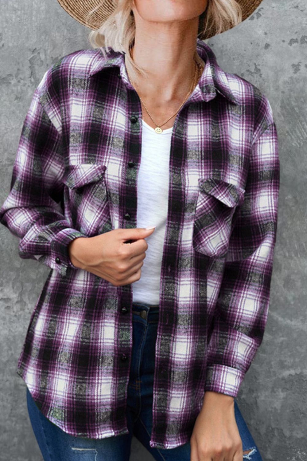 Men's Classic Plaid Long Sleeve Button-Down Shirt with Collar - Casual & Business Wear for Office, Dating, and Outdoor Activities