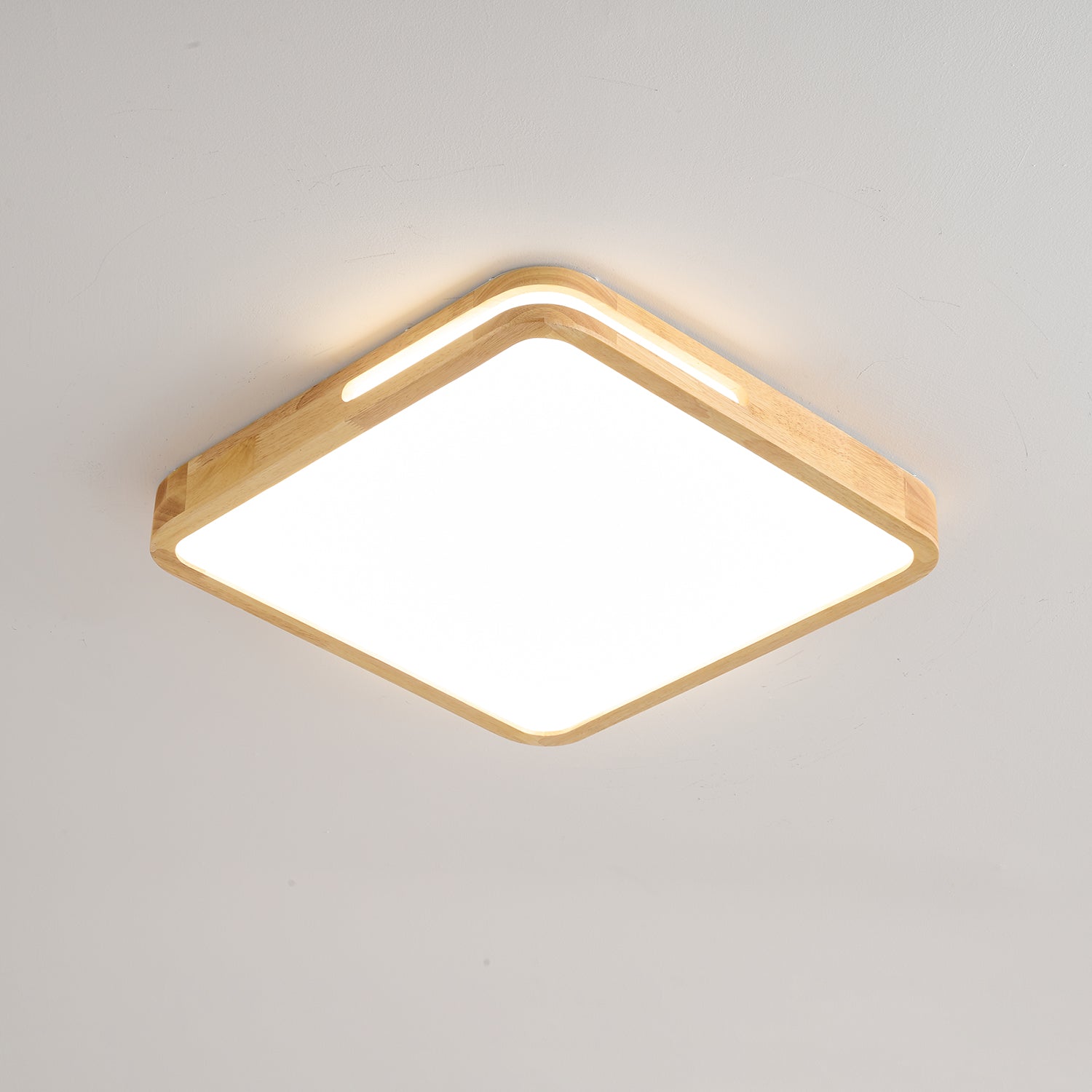 Lumis Halo Ceiling Light - Modern LED Flush Mount Fixture for Bedroom, Living Room & Kitchen - Dimmable Round Ceiling Lamp with Remote Control - Perfect for Home, Office & Commercial Spaces