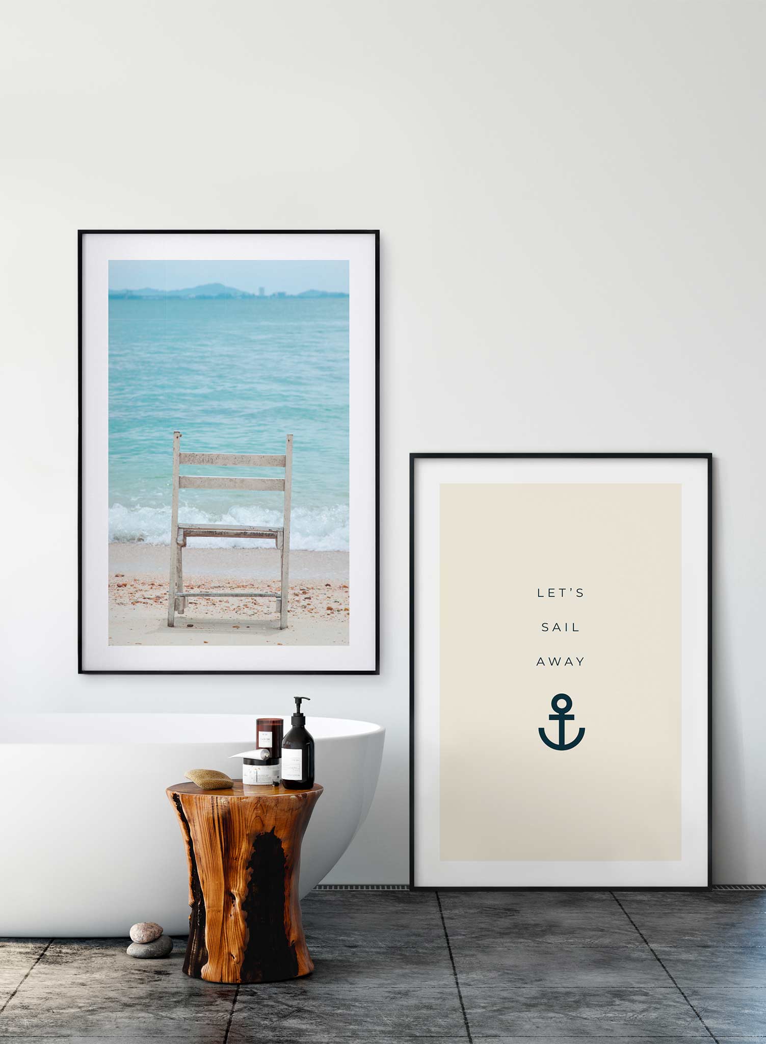 Seaside Spectacle Wall Art Poster - Coastal Beach Decor for Living Room, Bedroom, Office - Perfect for Home & Vacation House Decorating