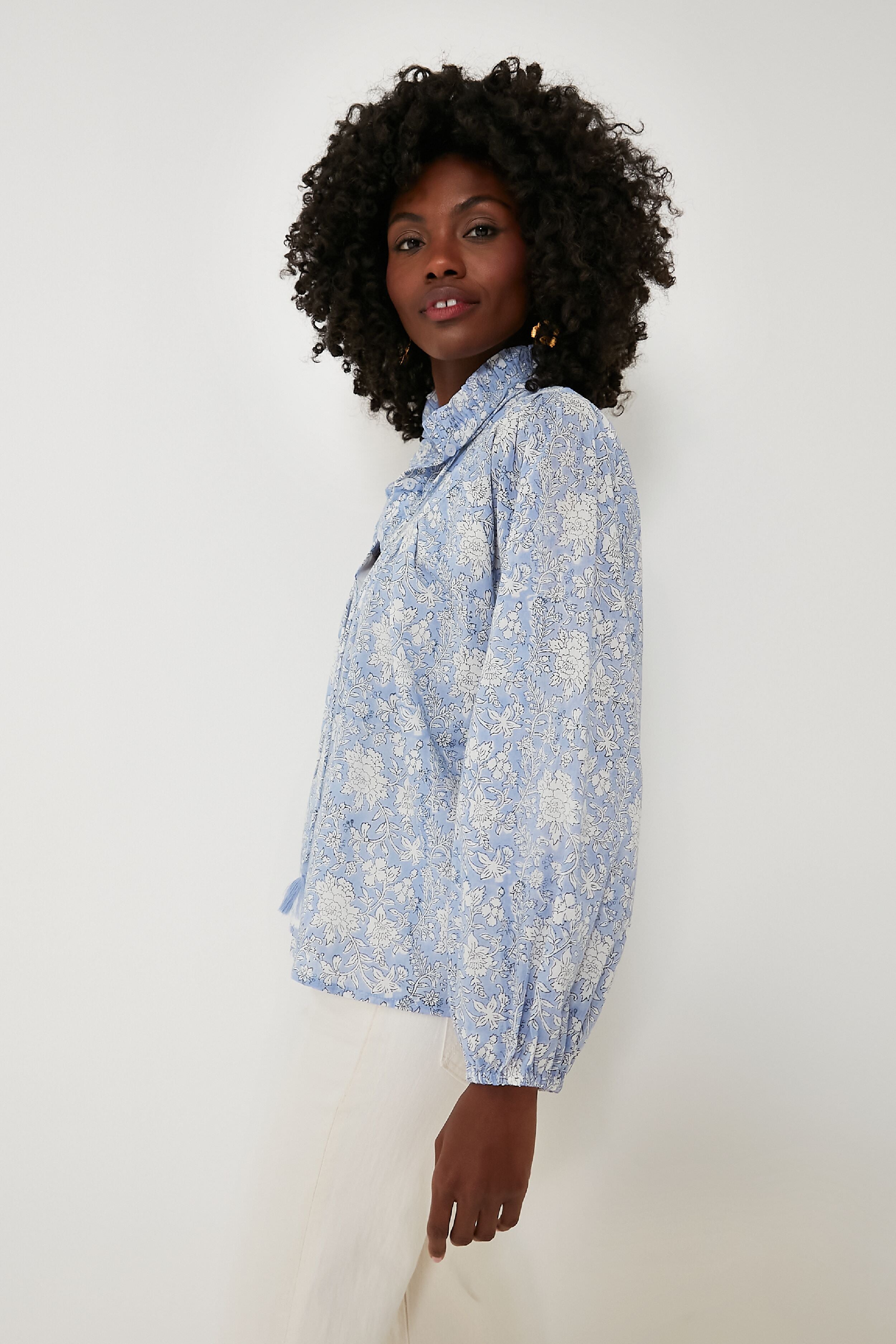 Stylish Blue Multi Georgia Top for Women - Trendy Casual & Party Wear - Perfect for Everyday Outfits, Dates & Special Occasions