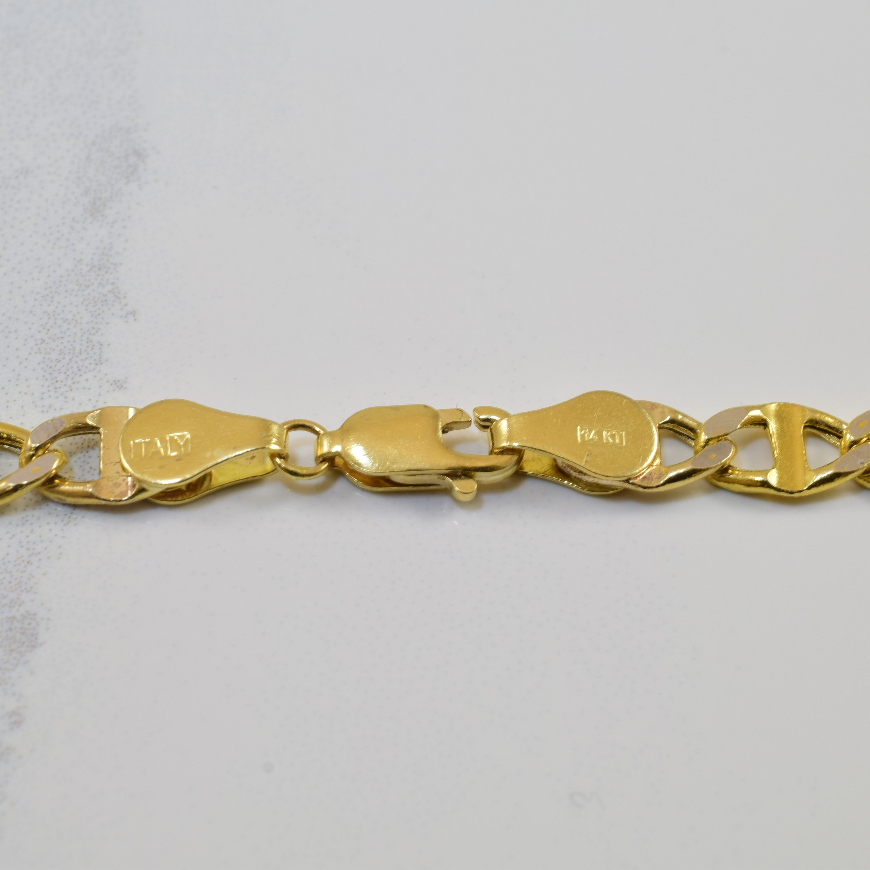 14K Yellow Gold Anchor Chain Necklace - 18 Inch Solid Gold Rope Chain for Men & Women - Perfect for Layering, Gifts, and Everyday Wear