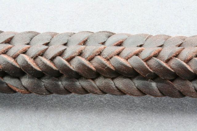 Ridge Plaited Leather Bracelet in Chocolate Brown - Stylish and Durable for Men & Women - Perfect for Casual Wear, Outdoor Adventures, and Everyday Fashion