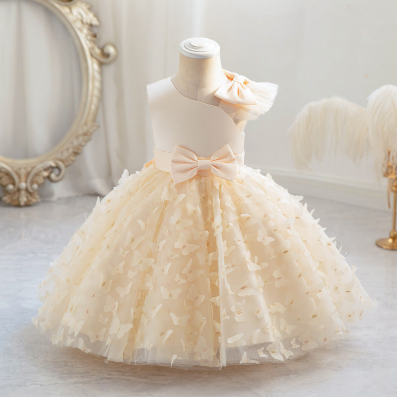 Elegant Toddler Princess Dress for Little Girls - Mesh Party Gown for Birthday, Photo Shoots & Special Occasions