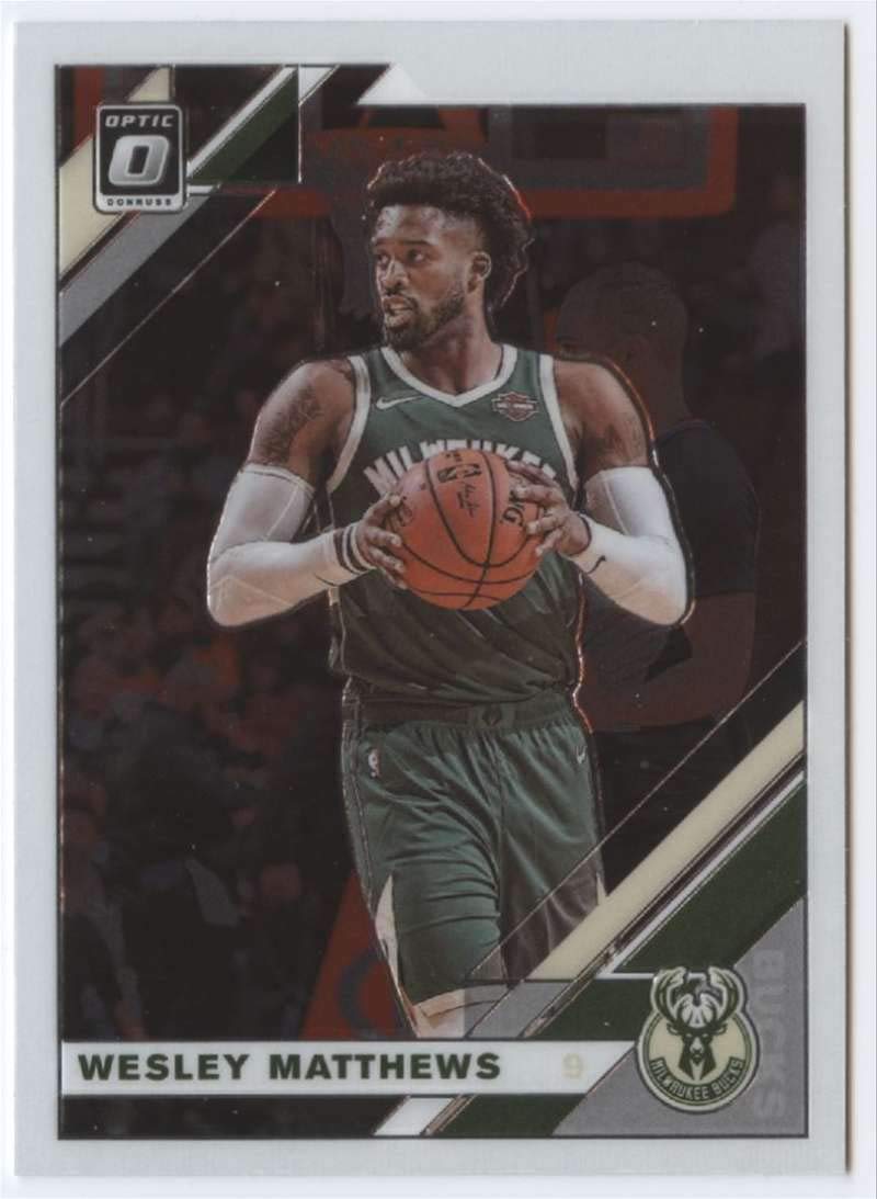 2019-20 Donruss Optic Basketball Card #61 Wesley Matthews Milwaukee Bucks - NBA Collectible, Trading Card for Fans & Investors