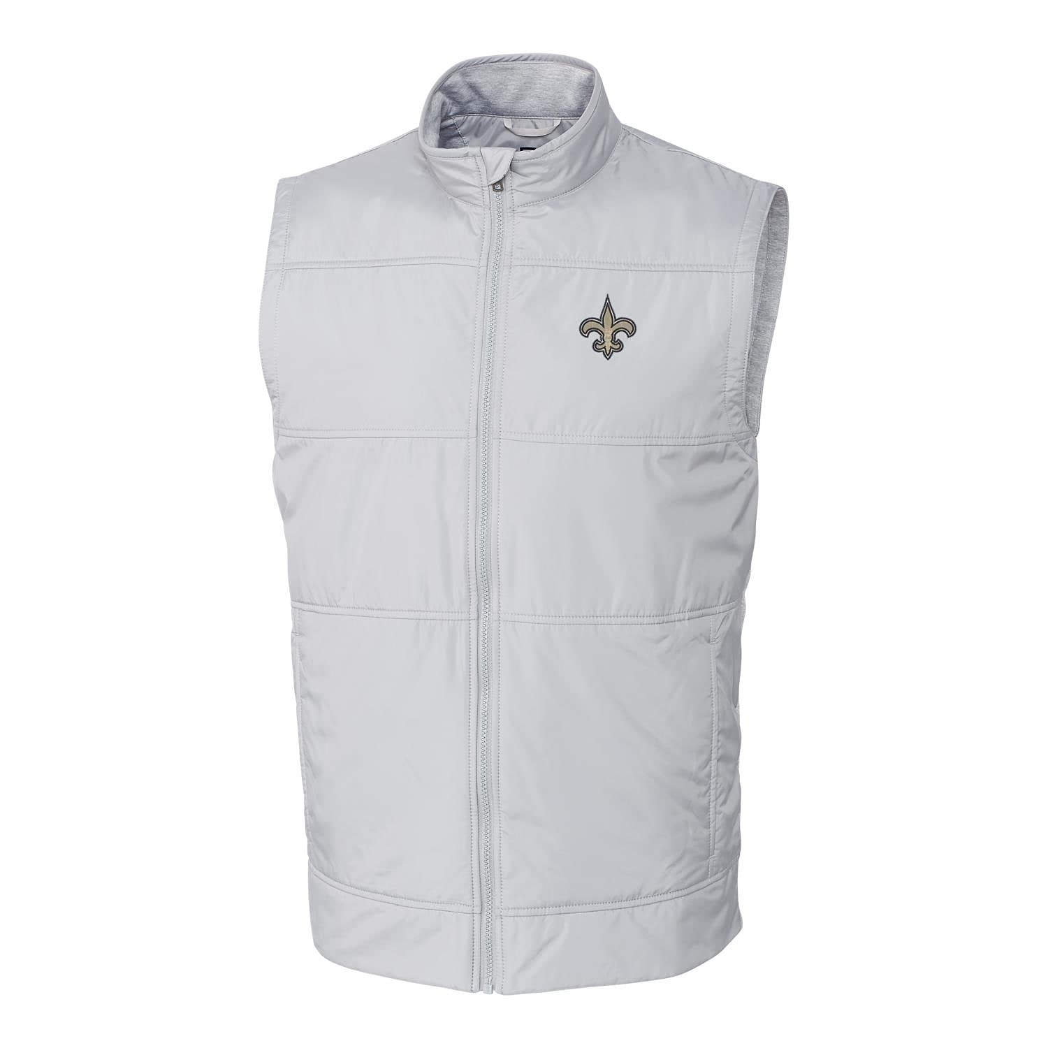 Cutter & Buck Men's NFL Big & Tall Stealth Full-Zip Vest - Lightweight & Comfortable for Football Games, Tailgating & Outdoor Activities