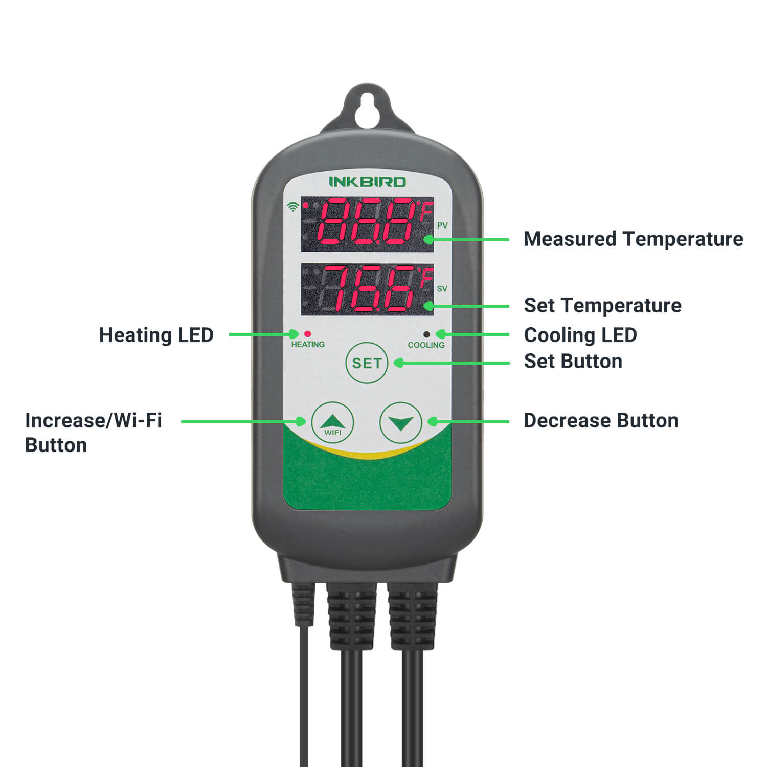 ITC-308 WiFi Digital Temperature Controller with Aquarium Probe - Smart Thermostat for Homebrew, Reptile Tanks & Aquariums