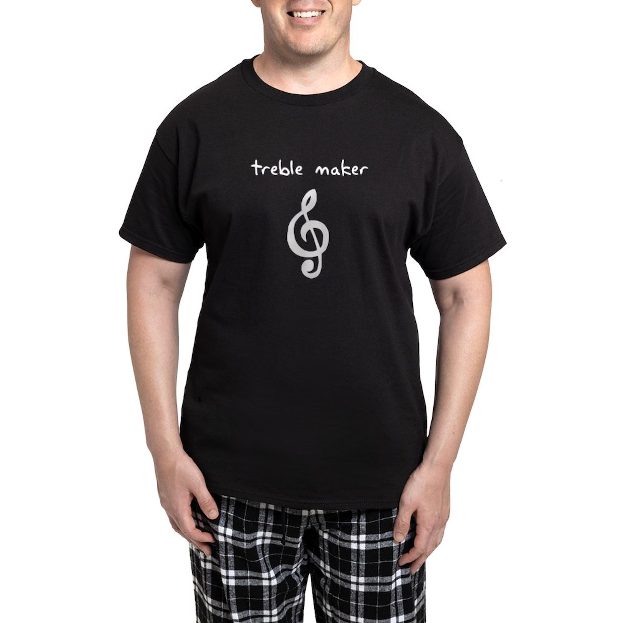 Treble Maker Men's Dark Pajama Set - Comfortable Sleepwear for Music Lovers | Cozy Cotton PJs for Lounge & Sleep | Perfect Gift for Musicians & Music Teachers