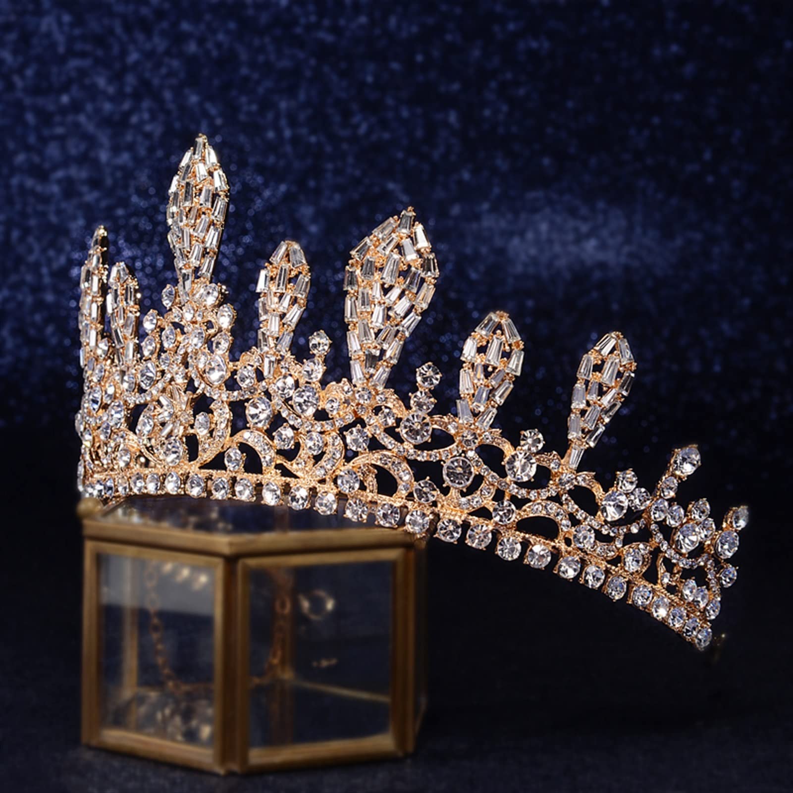 XXXXW Wedding Crown Headpiece – Elegant Bride Princess Tiara for Simple & Stylish Wedding Hair Accessories | Perfect for Bridal, Prom, and Special Occasions