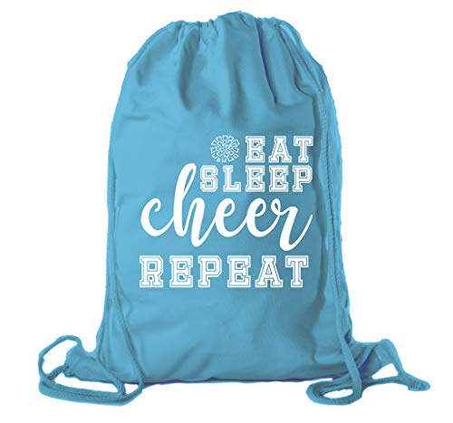 Eat Sleep Cheer-teal