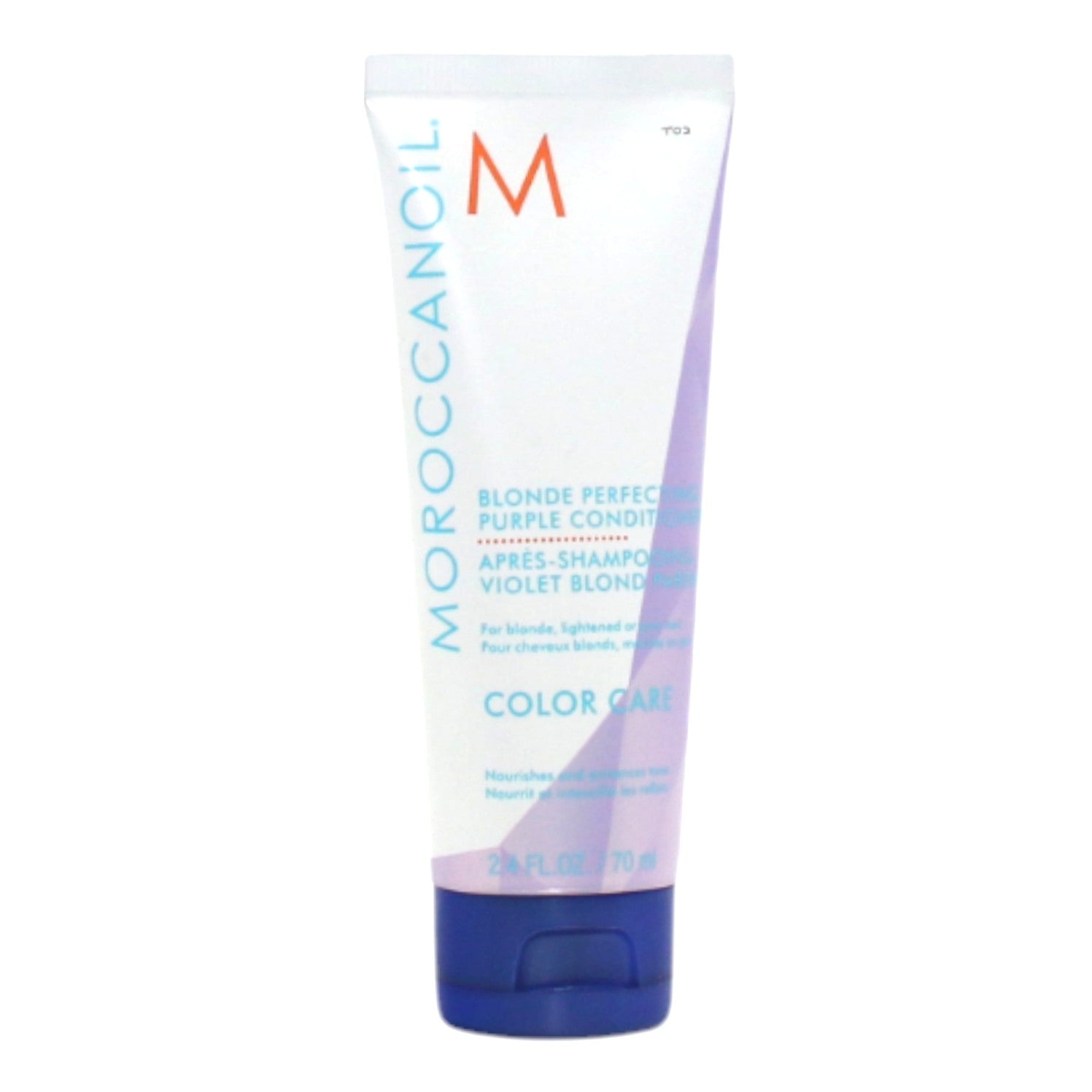 Moroccan Oil Blonde Perfect Purple Conditioner 2.4 oz - Toning & Brightening for Blonde Hair - Salon Quality at Home - Perfect for Dry, Damaged, or Color-Treated Hair