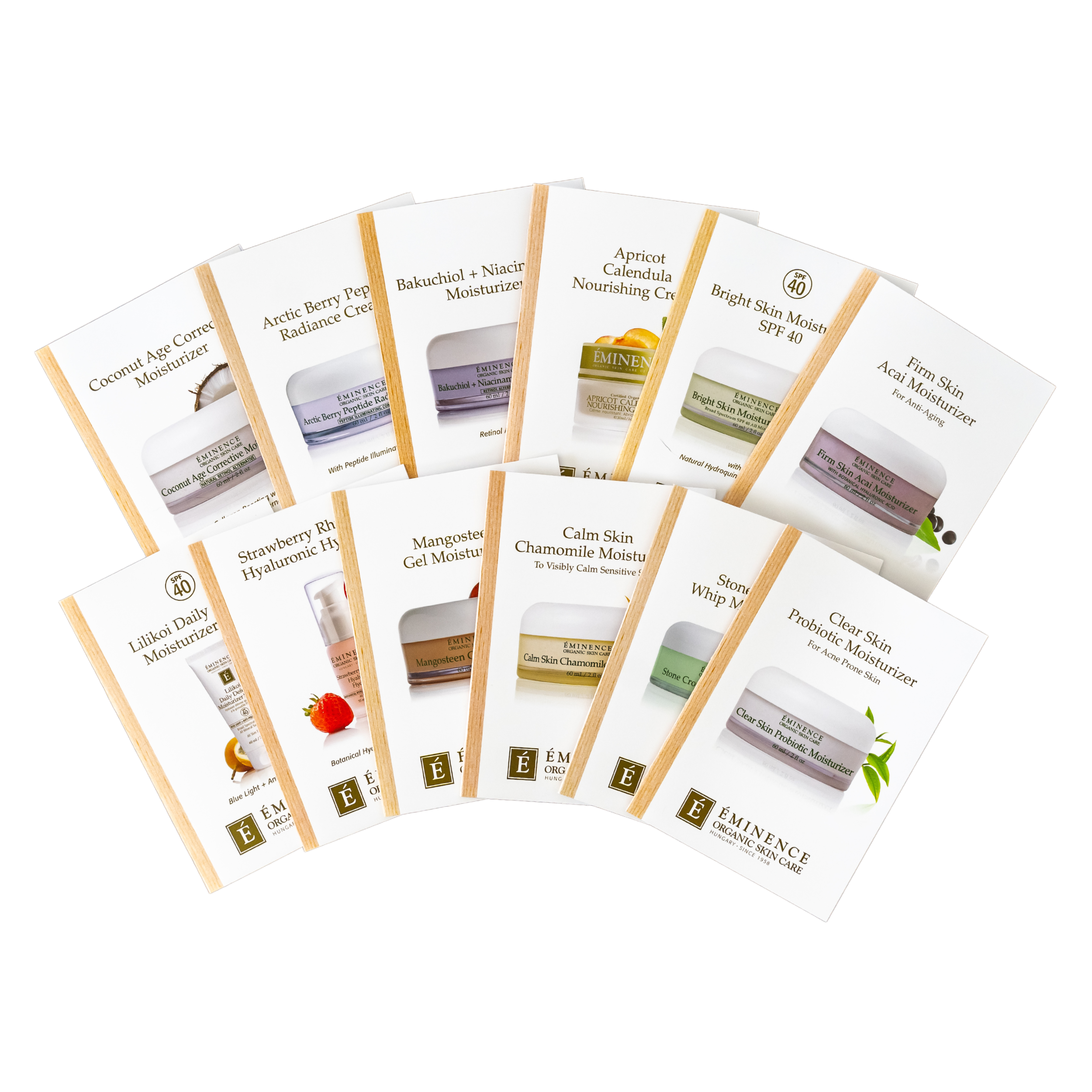 Eminence Organics Find Your Moisturizer Sample Set - Organic Skincare Trial Kit for All Skin Types | Perfect for Travel, Gifting & Daily Hydration Routine