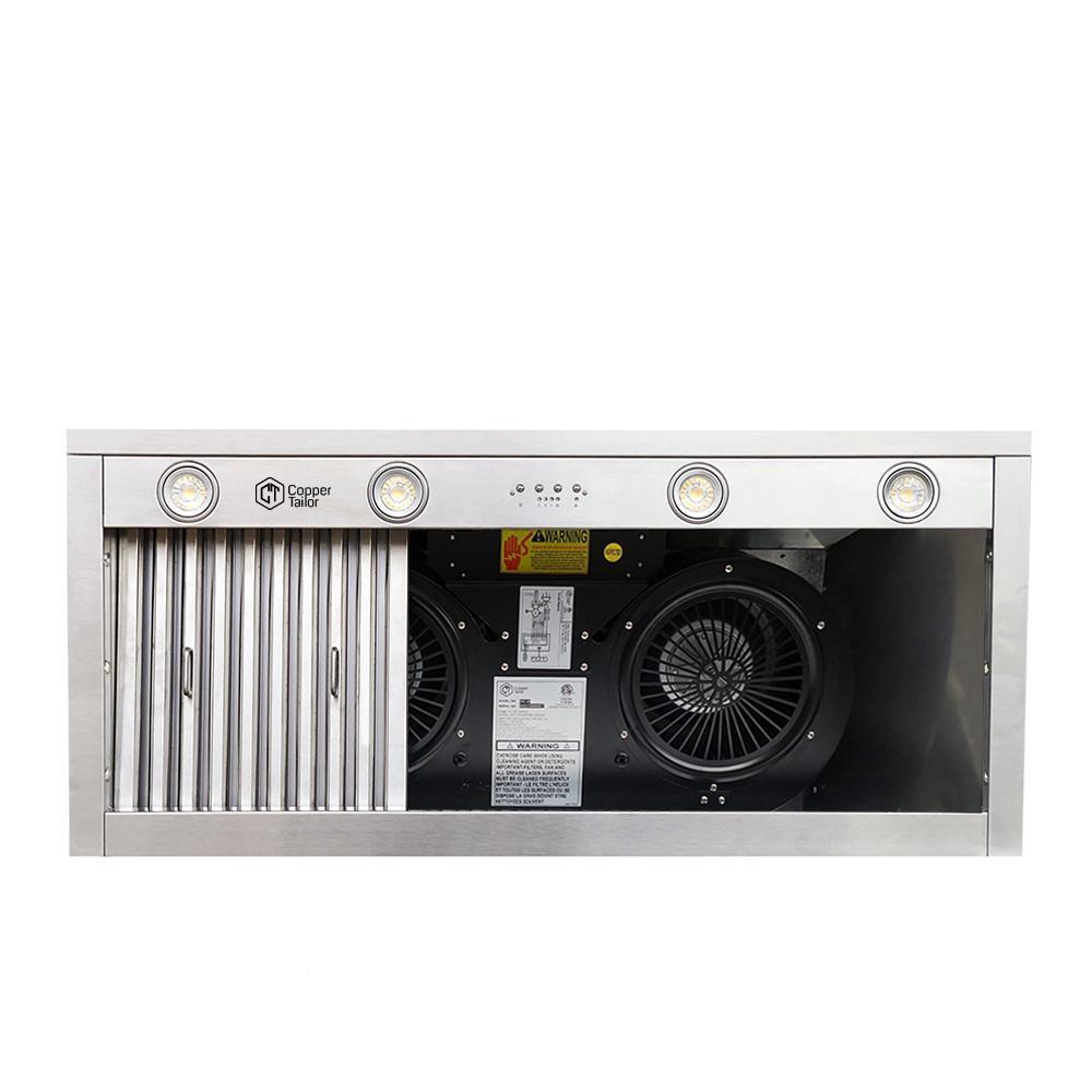 Premium RHM Curved Stainless Steel Kitchen Range Hood with Corner Design & Crown Molding - H3 C 2CWAC Model - Perfect for Modern Kitchens, Restaurants & Open-Concept Homes
