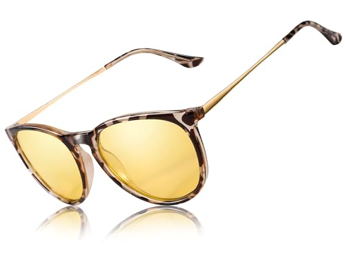 C04 Leopard Night Driving Yellow Lenses Glasses