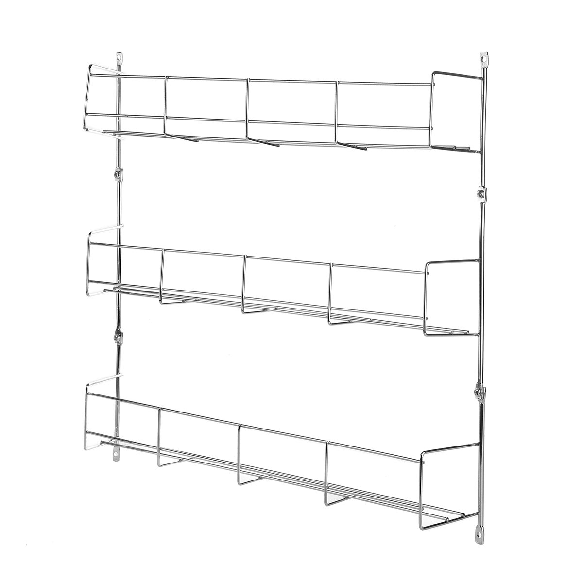 GGGarden 3-Tier Wall Mounted Spice Rack - Space Saving Kitchen Cabinet Organizer for Spices, Condiments & Pantry Items - Perfect for Small Kitchens, Countertops & Pantry Storage