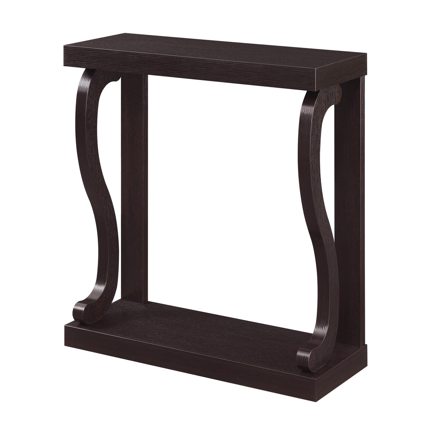 Convenience Concepts Newport Gramercy Console Table - Espresso Finish Entryway Sofa Table for Hallway, Living Room & Bedroom Decor