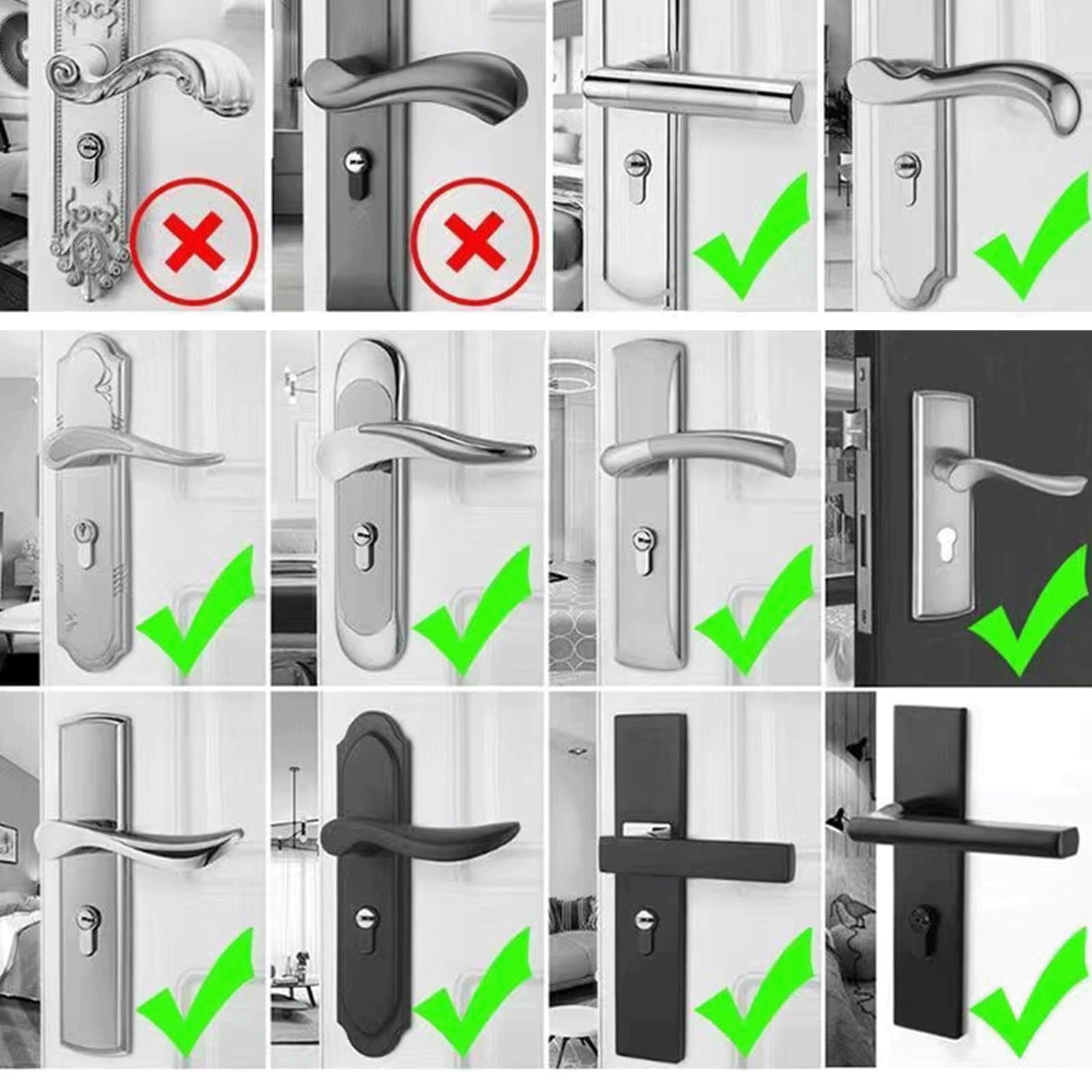 1 Pair Anti-Static Door Handle Covers - Winter Door Knob Protectors for Cold Weather, Frost Protection & Safe Touch - Perfect for Homes, Offices & Cars in Freezing Temperatures