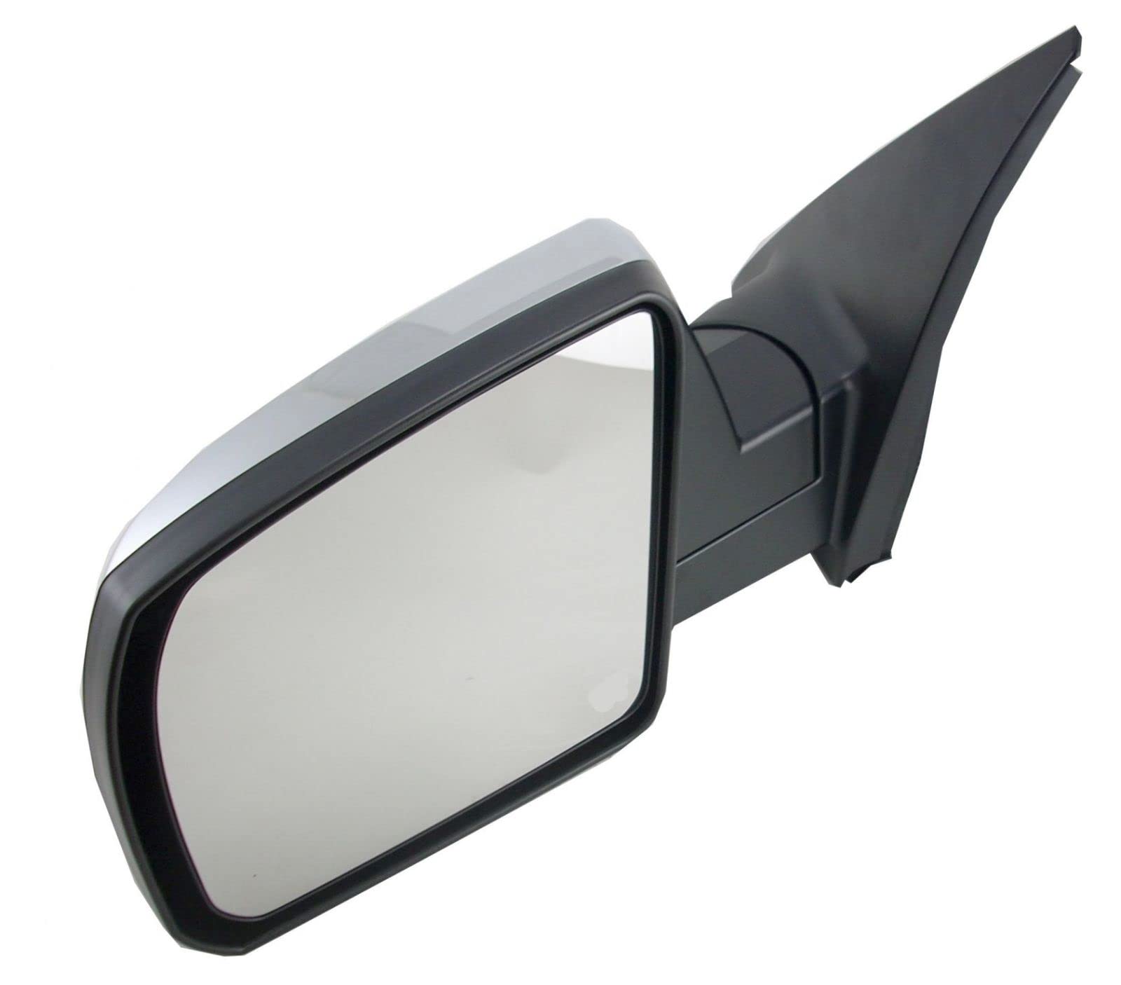 Chrome Left Side Mirror Cap Replacement for 2008-2013 Toyota Sequoia & 2007-2013 Tundra - Manual Adjustable Driver Side Mirror Cover - Perfect for Parking, Lane Changes & Enhanced Visibility