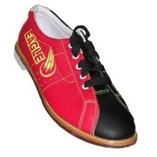Eagle Women's Black and Red Hook & Loop Bowling Shoes for Rent - Comfortable & Durable for League Play & Casual Bowling