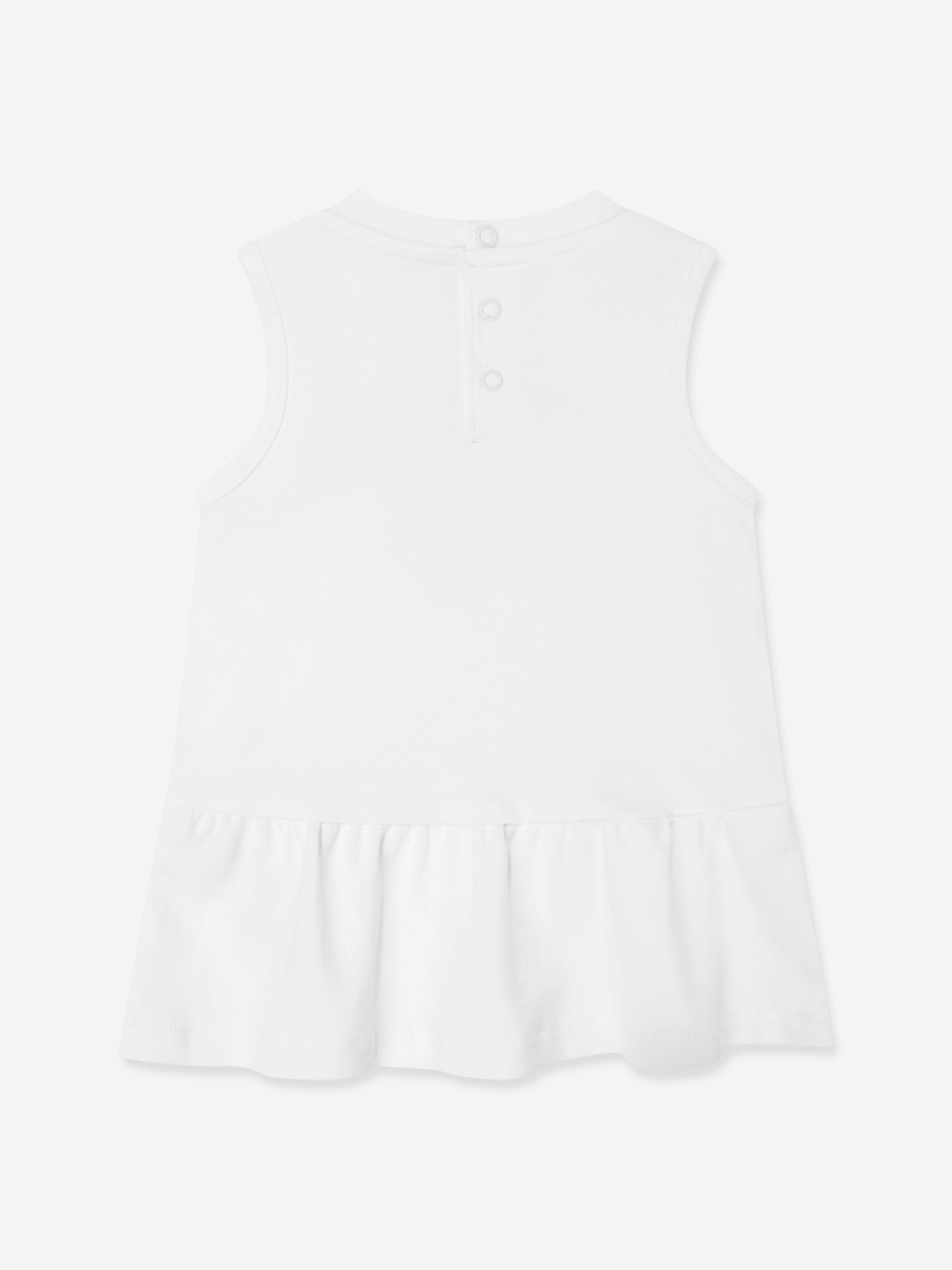 Baby Girls White Dress with Knickers - Perfect for Birthday Parties, Photo Shoots & Special Occasions