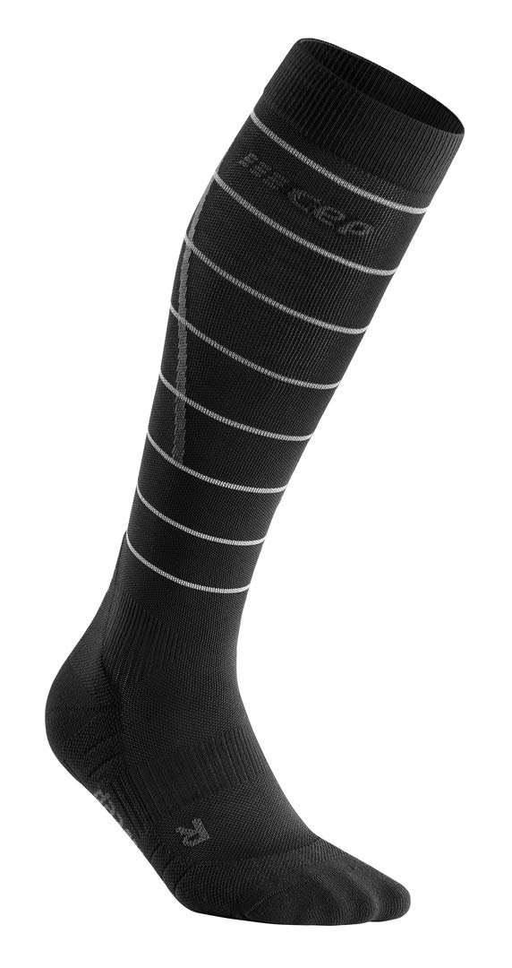 CEP Women's Reflective Running Socks - High Visibility Athletic Socks for Night Jogging, Cycling & Outdoor Sports - Breathable & Comfortable Workout Socks