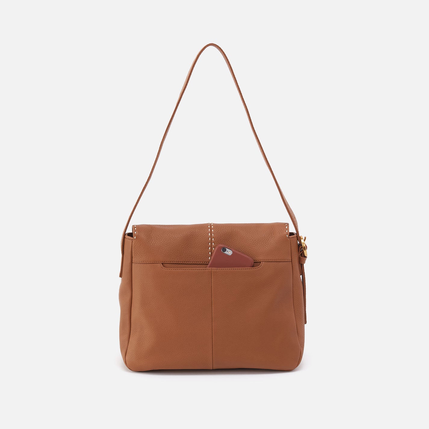 Premium Pebbled Leather Austin Shoulder Bag in Warm Honey - Stylish Crossbody Purse for Women, Perfect for Work, Travel & Everyday Use