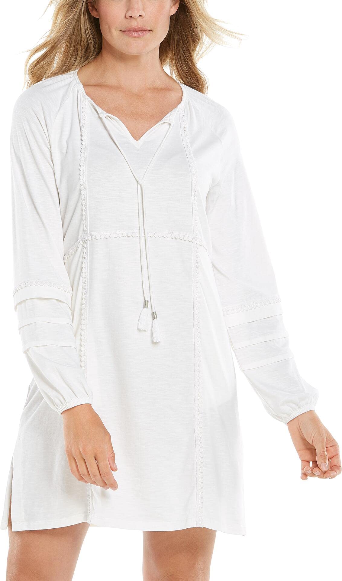 Coolibar UPF 50+ Women's Sun Protective Balandra Beach Cover-Up - Lightweight Long Sleeve Swim Cover for Pool, Beach & Summer Vacation