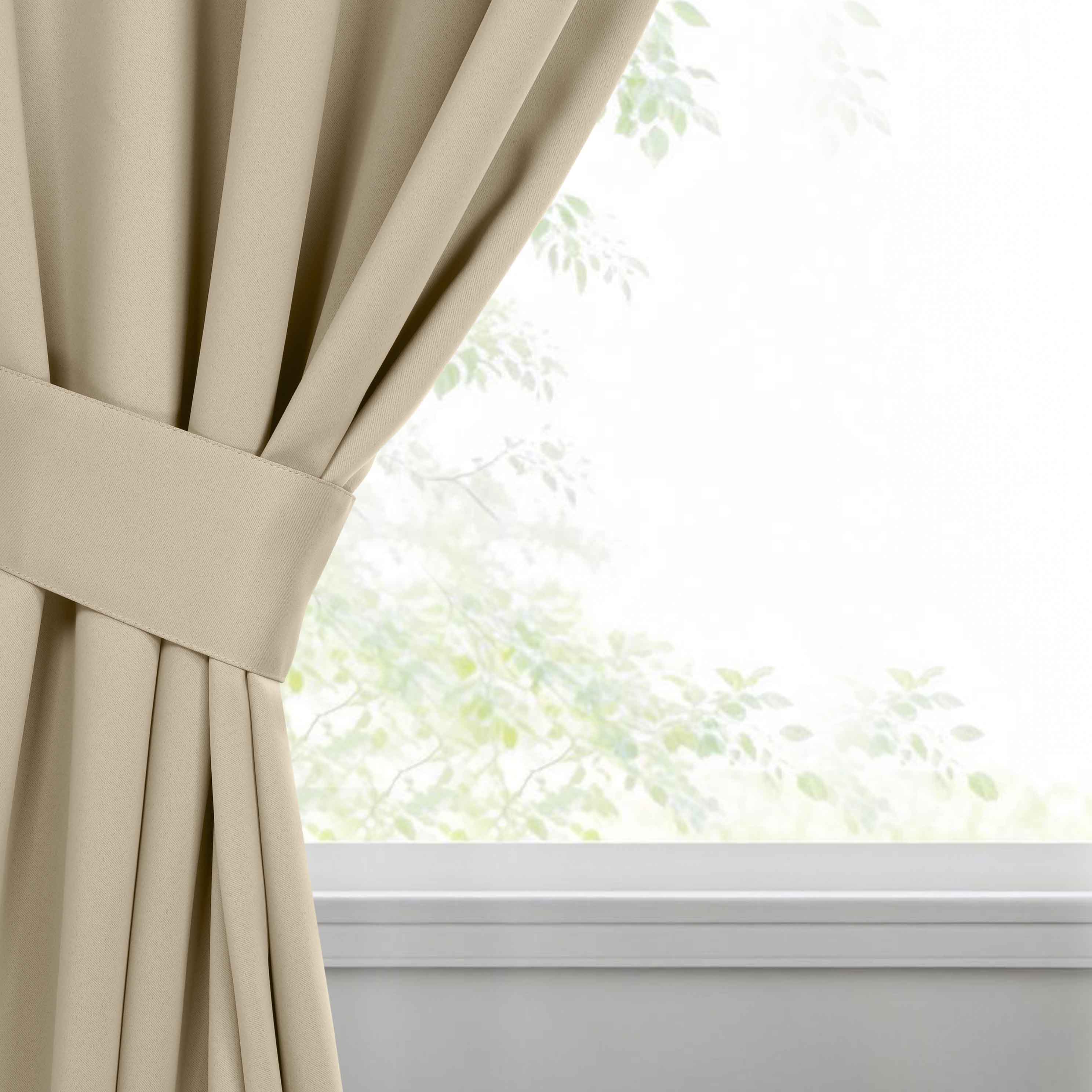 Machine Washable Blackout Curtains Set of 2 - Solid Color Room Darkening Window Drapes for Bedroom & Living Room - Noise Reducing & Thermal Insulated for Better Sleep