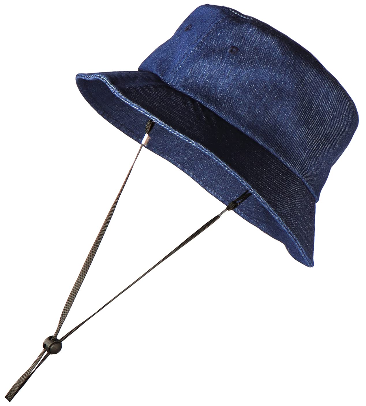 Zylioo XX-Large Denim Bucket Sun Hat for Women - Oversized Packable Fisherman Hat with Adjustable Drawstring, Foldable Jean Summer Beach Hat - Perfect for Travel, Vacation, and Outdoor Activities