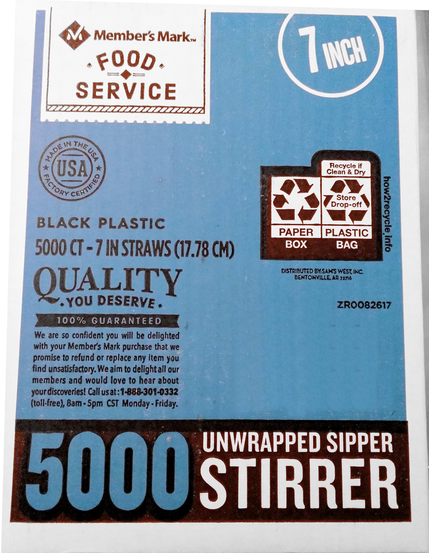 Daily Chefs Sipper Stirrers - 7 Inch Disposable Stirring Sticks (5000 Count) - Perfect for Coffee, Tea, Cocktails & Hot Beverages