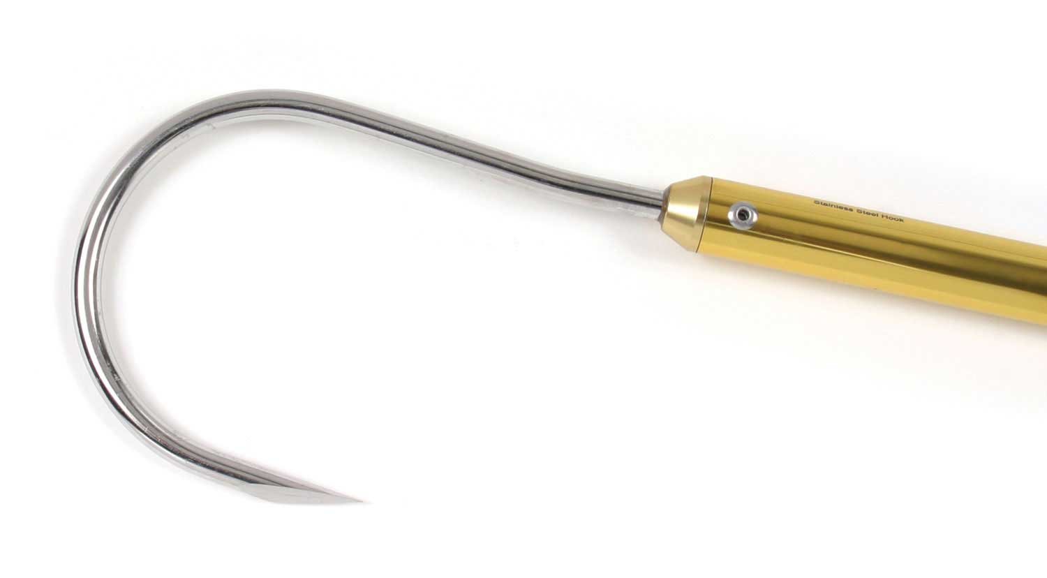 Sea Striker Gold Anodized Aluminum Gaff with 2