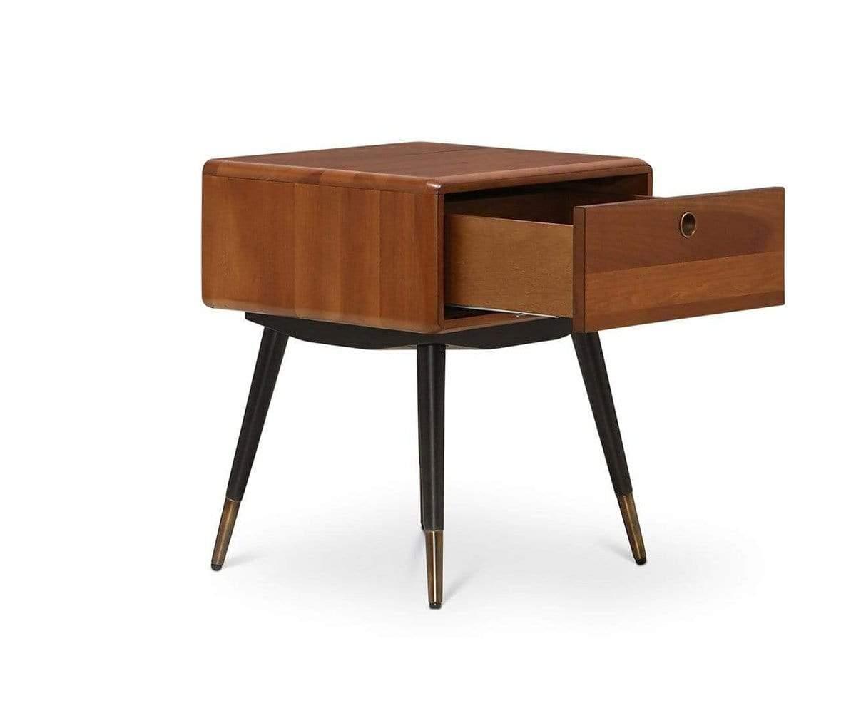 Modern Nightstand with USB Ports - Stylish Bedside Table for Bedroom, Living Room & Office - Perfect for Storage & Charging Devices