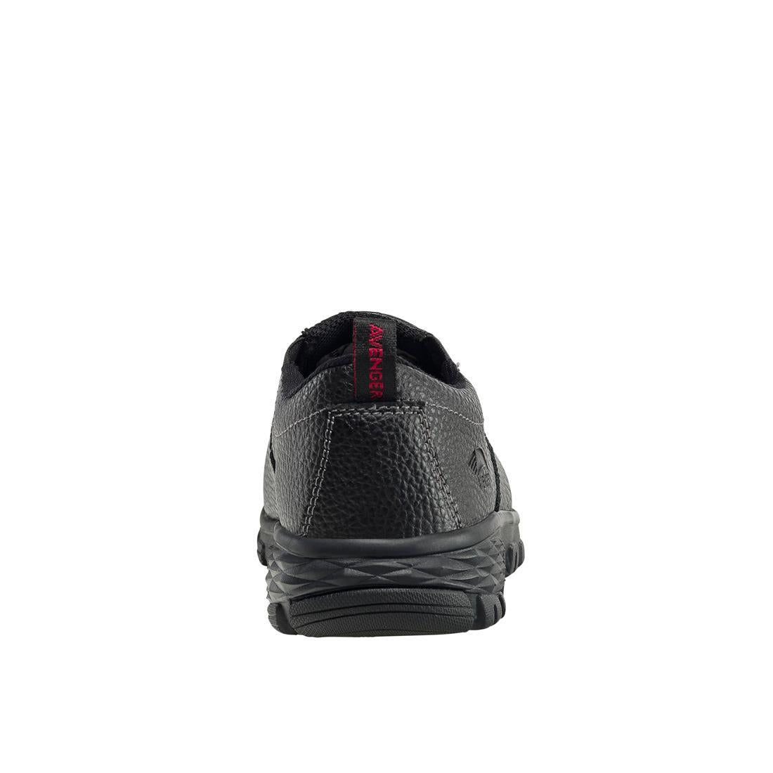 SD10 Alloy Toe Slip-On Work Shoes for Men - Lightweight Safety Shoes with Steel Toe Cap, Non-Slip Rubber Sole - Ideal for Construction, Warehouse & Industrial Work (Black)