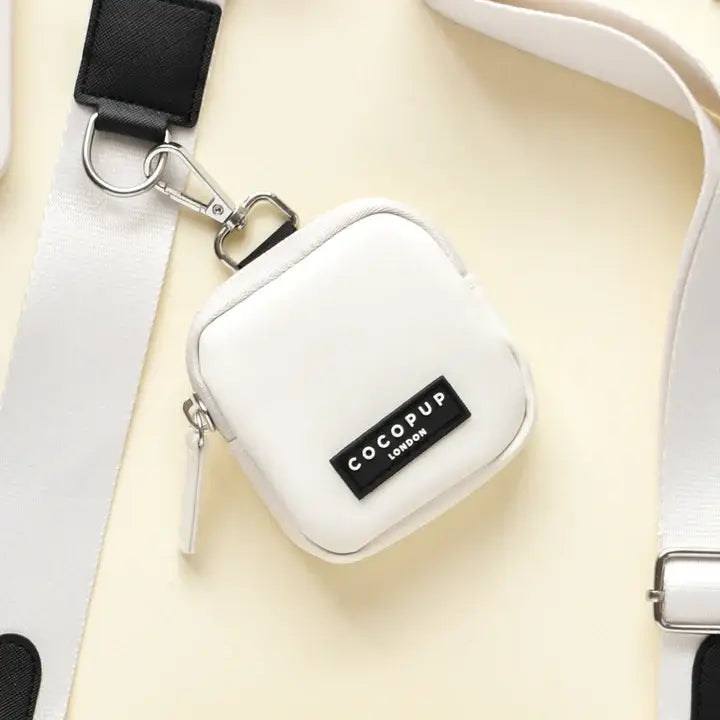 Premium Dog Treat Pouch - Oyster White | Hands-Free Training & Walking Accessory for Pet Owners
