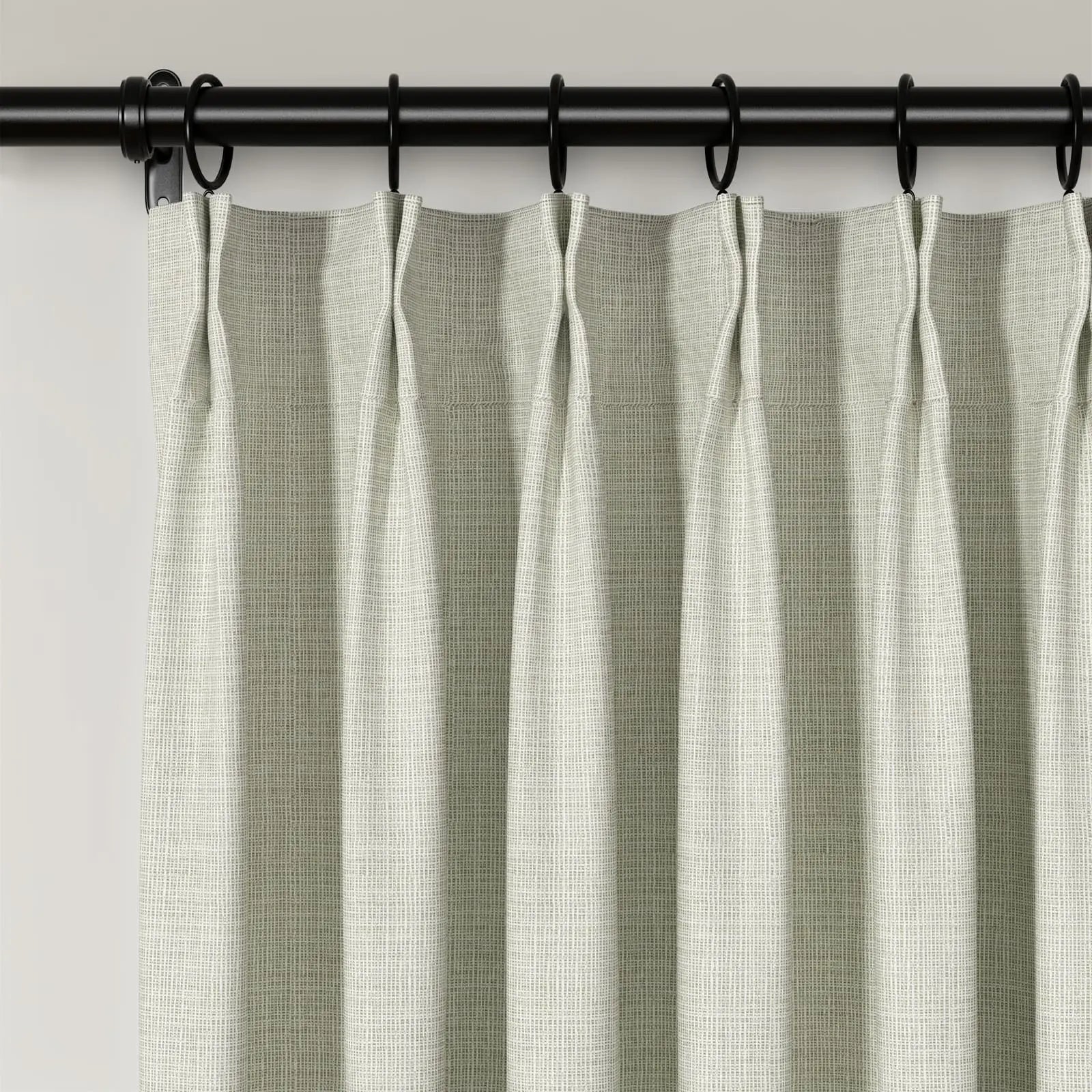 Lydia Mesh Jacquard Pleated Curtains - Elegant Sheer Window Drapes for Living Room, Bedroom & Office - Light Filtering Privacy & Home Decor