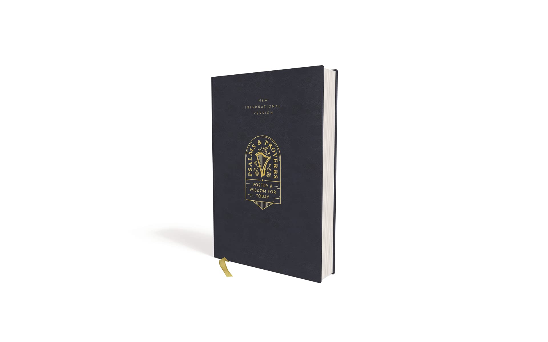 NIV Bible, Psalms and Proverbs - Leathersoft Hardcover Navy Blue, Comfort Print Edition - Daily Devotional, Prayer & Study for Christian Faith & Spiritual Growth - Perfect for Personal Worship, Small Groups & Gift Giving