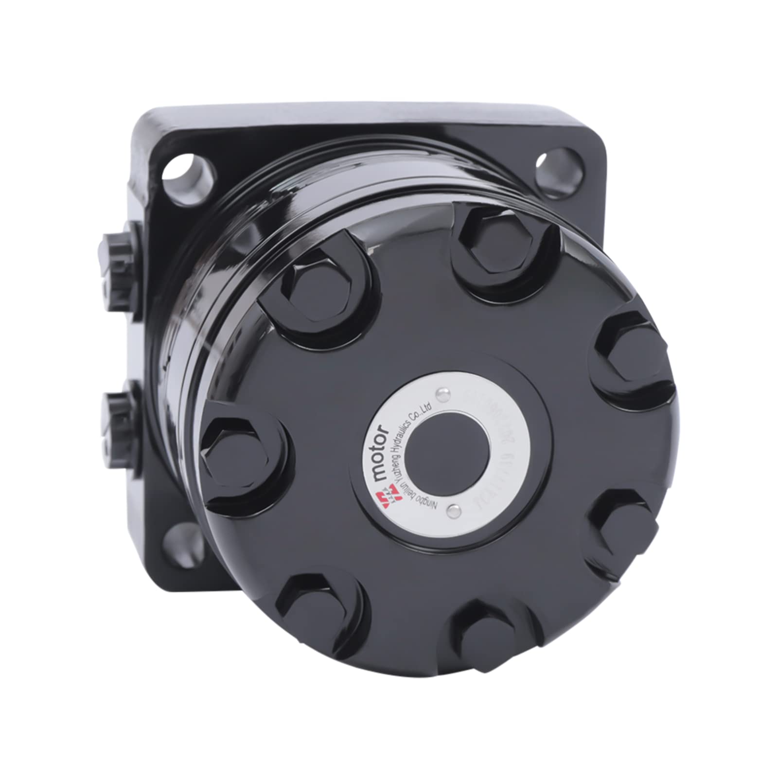 Heavy Duty Black Hydraulic Wheel Motor - Cast Iron Construction - Compatible with 737 757 777 797 7200 7400 8500 Aircraft - OEM TCA12678 TCA17739 Replacement Part - Ideal for Aircraft Maintenance & Repair Operations