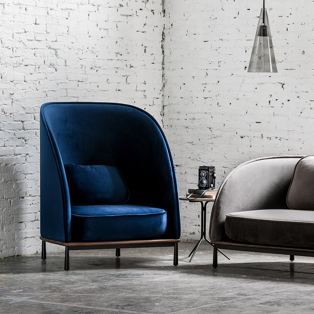 Arc Highback Lounge Chair - Modern Ergonomic Design for Living Room, Office & Patio - Comfortable Relaxation & Stylish Decor