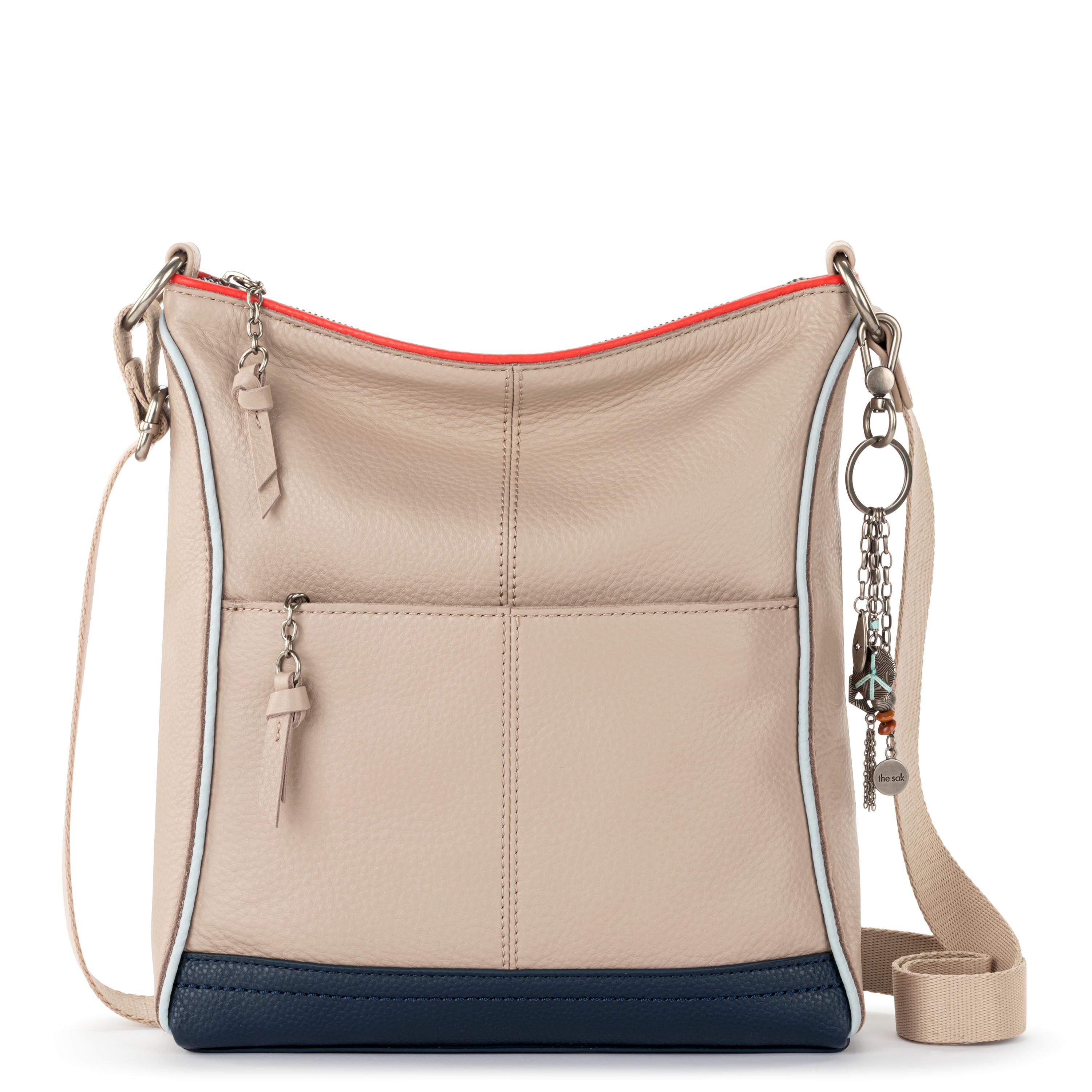 Lucia Genuine Leather Crossbody Bag in Sand Horizon - Stylish & Durable for Work, Travel & Everyday Use