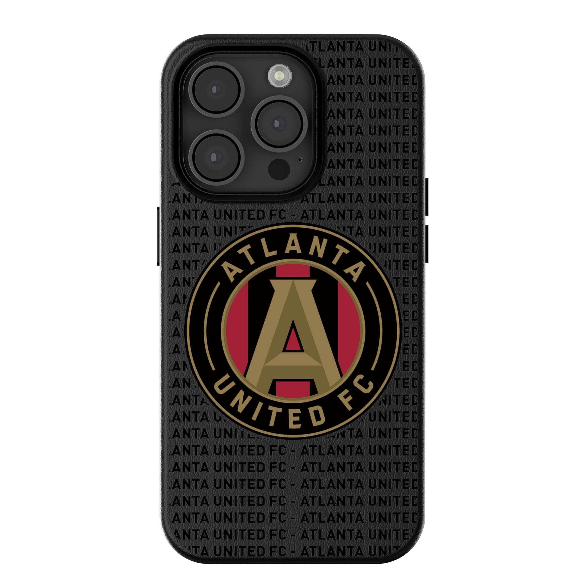 Atlanta United FC MagSafe Compatible iPhone Case for iPhone 14/13/12 Pro Max - Durable Text Backdrop Design - Perfect for Soccer Fans & Game Day Support