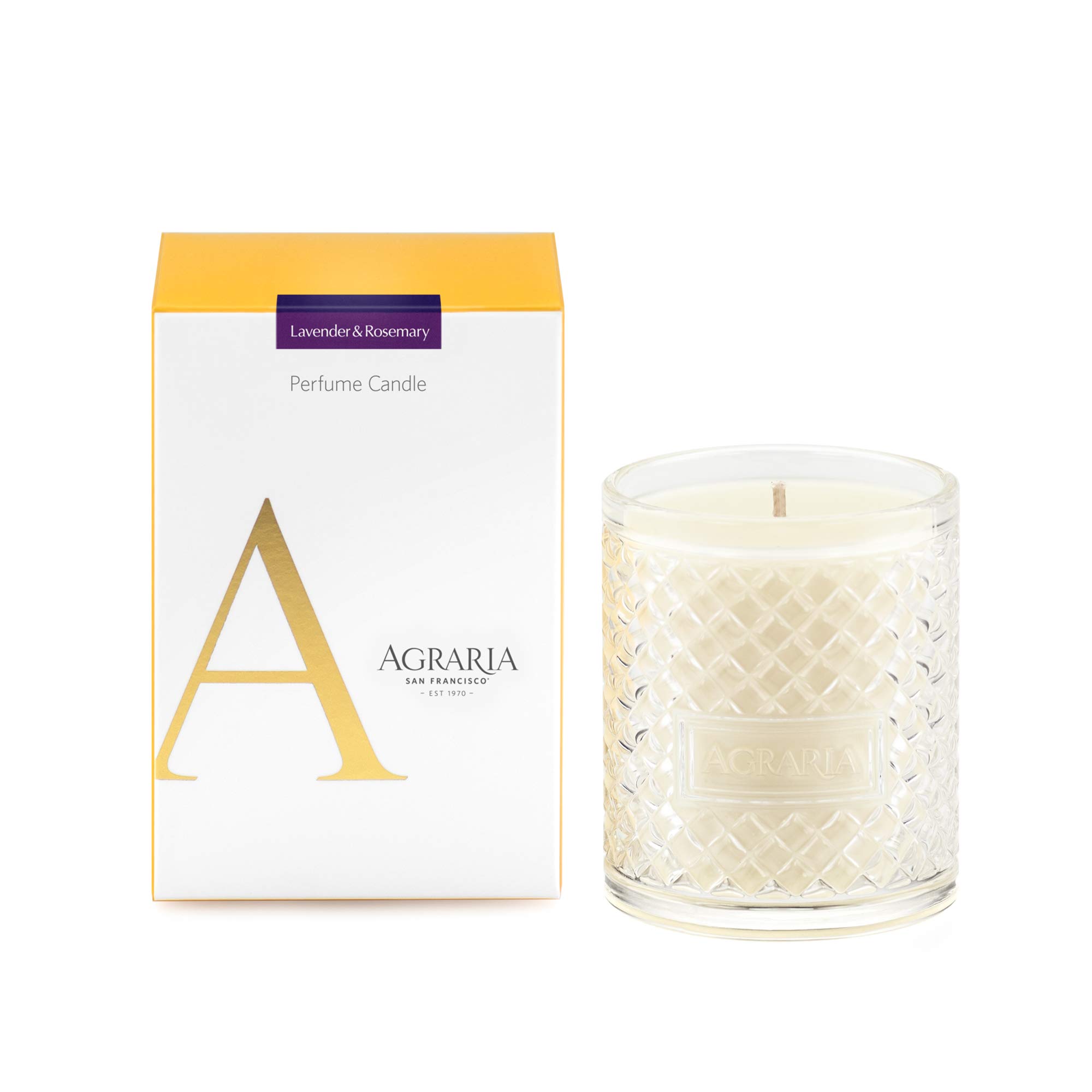 AGRARIA Premium Scented Soy Wax Candles - Long-Lasting Vegan Home Fragrance Candles for Relaxation & Aromatherapy - Elegant 7oz Gift for Housewarming, Spa Nights & Romantic Dinners