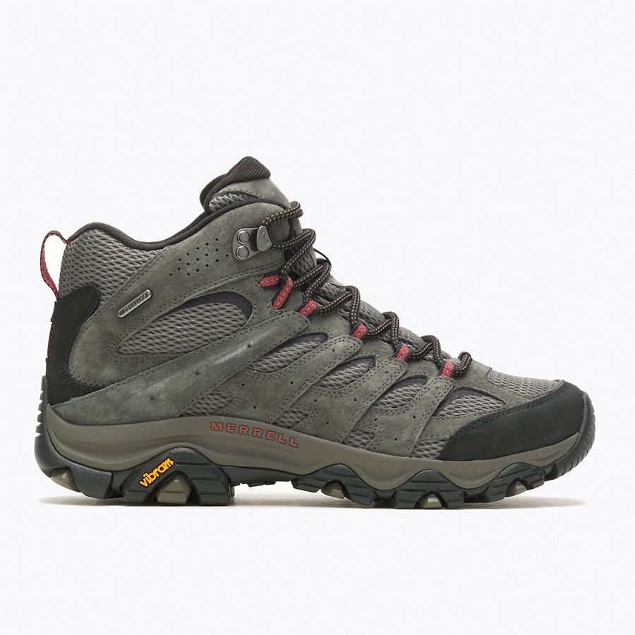 Merrell Moab 3 Mid WP Wide Waterproof Hiking Boots for Men - Durable Outdoor Shoes for Trail Walking, Camping & Backpacking Adventures