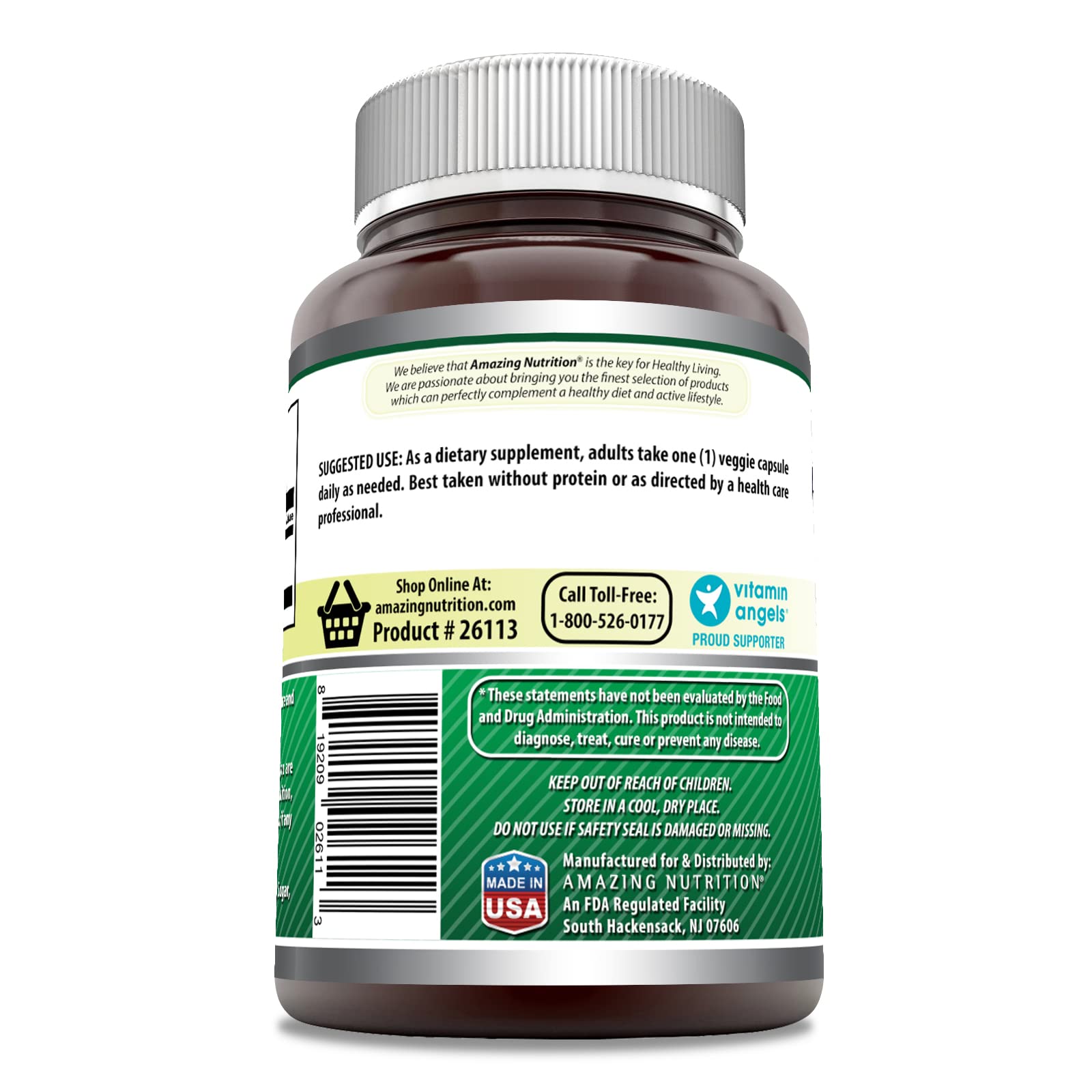 Amazing Formulas GABA 750mg Vegetarian Capsules - 300 Count | Non-GMO, Gluten Free, Made in USA | Stress Relief & Sleep Support Supplement | Perfect for Relaxation, Anxiety Management & Better Sleep