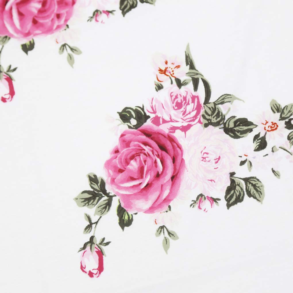 Soft Floral Baby Receiving Blankets - Newborn Swaddle Wrap & Headband Set for Girls - Perfect for Summer, Sleeping, and Coming Home Outfits
