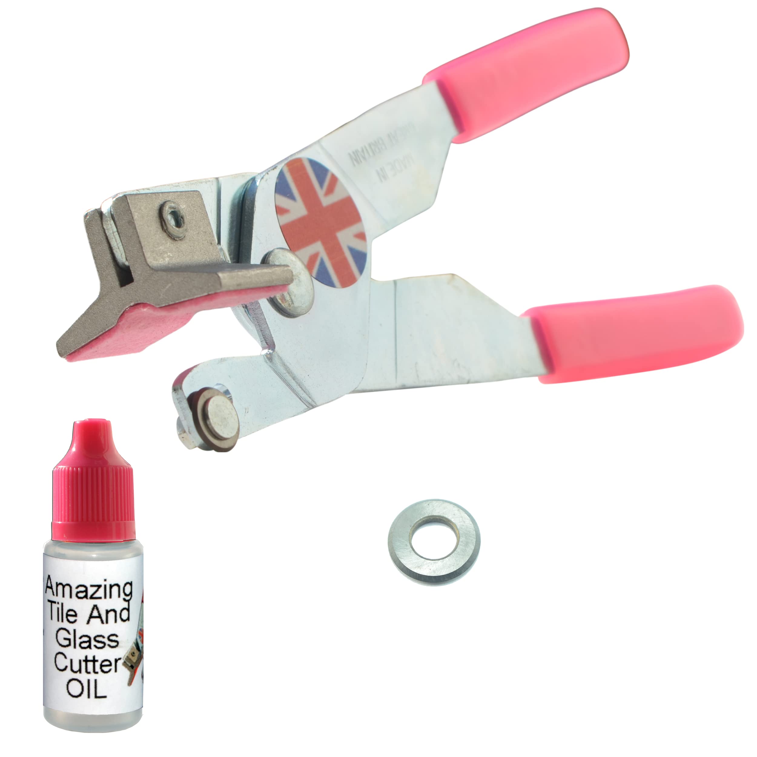 Premium Mirror & Glass Cutter Tool with Spare Wheel - Cuts 1mm to 21mm Thick Glass, Mirrors, Picture Frames & Bottles - Includes Cutting Oil - Perfect for DIY Home Projects, Glass Art & Professional Installations