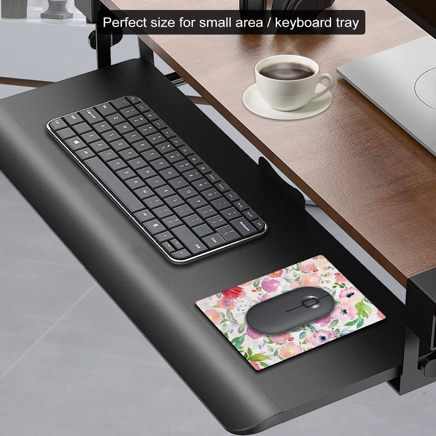 Cute Small Mouse Pad for Wireless Mouse & Laptop - Mini Travel Mousepad with Floral Design, 5.5 x 7 Inches - Portable Desk Decor for Women, Office & Home Use