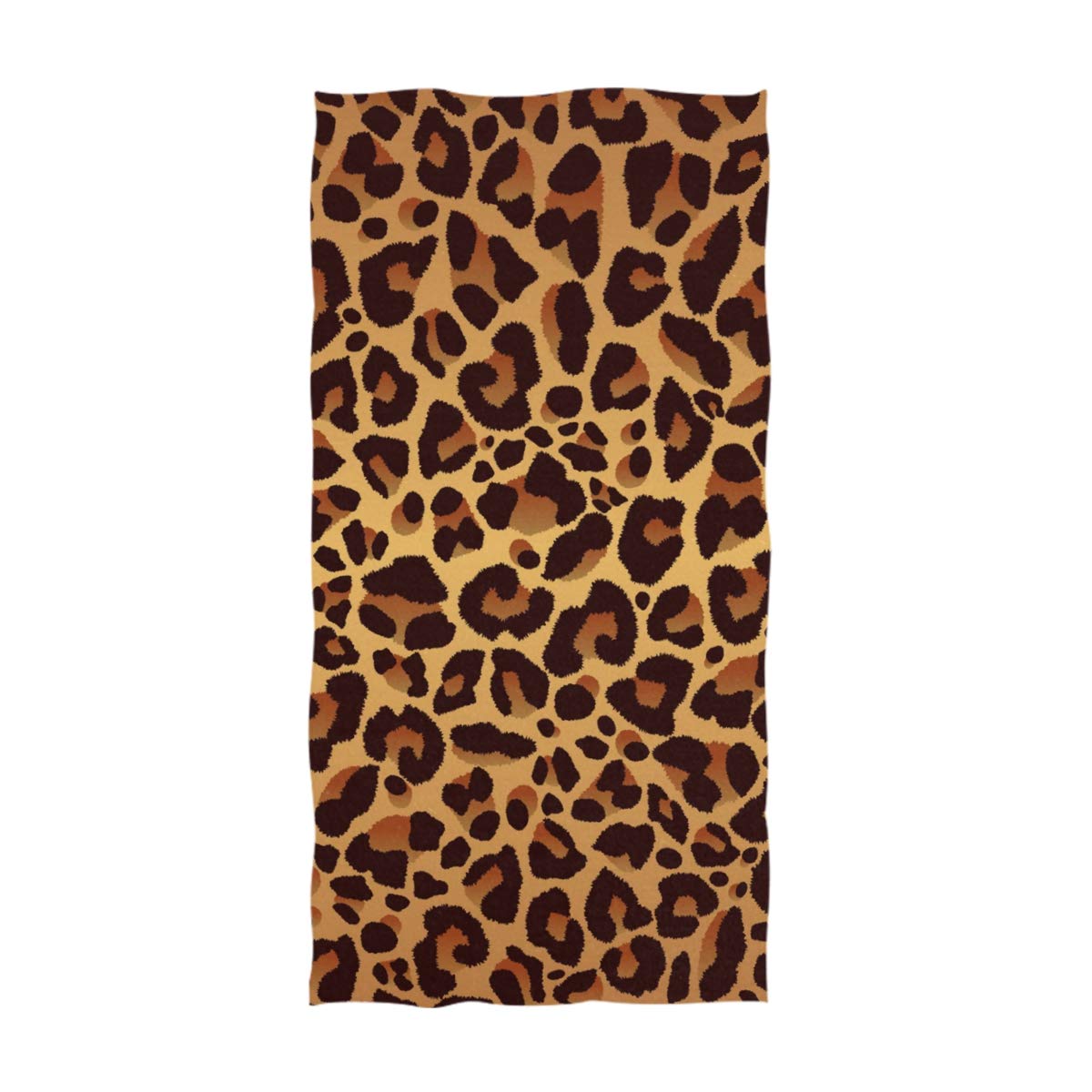 ALAZA Ultra Soft Leopard Print Hand Towel & Washcloth - 16