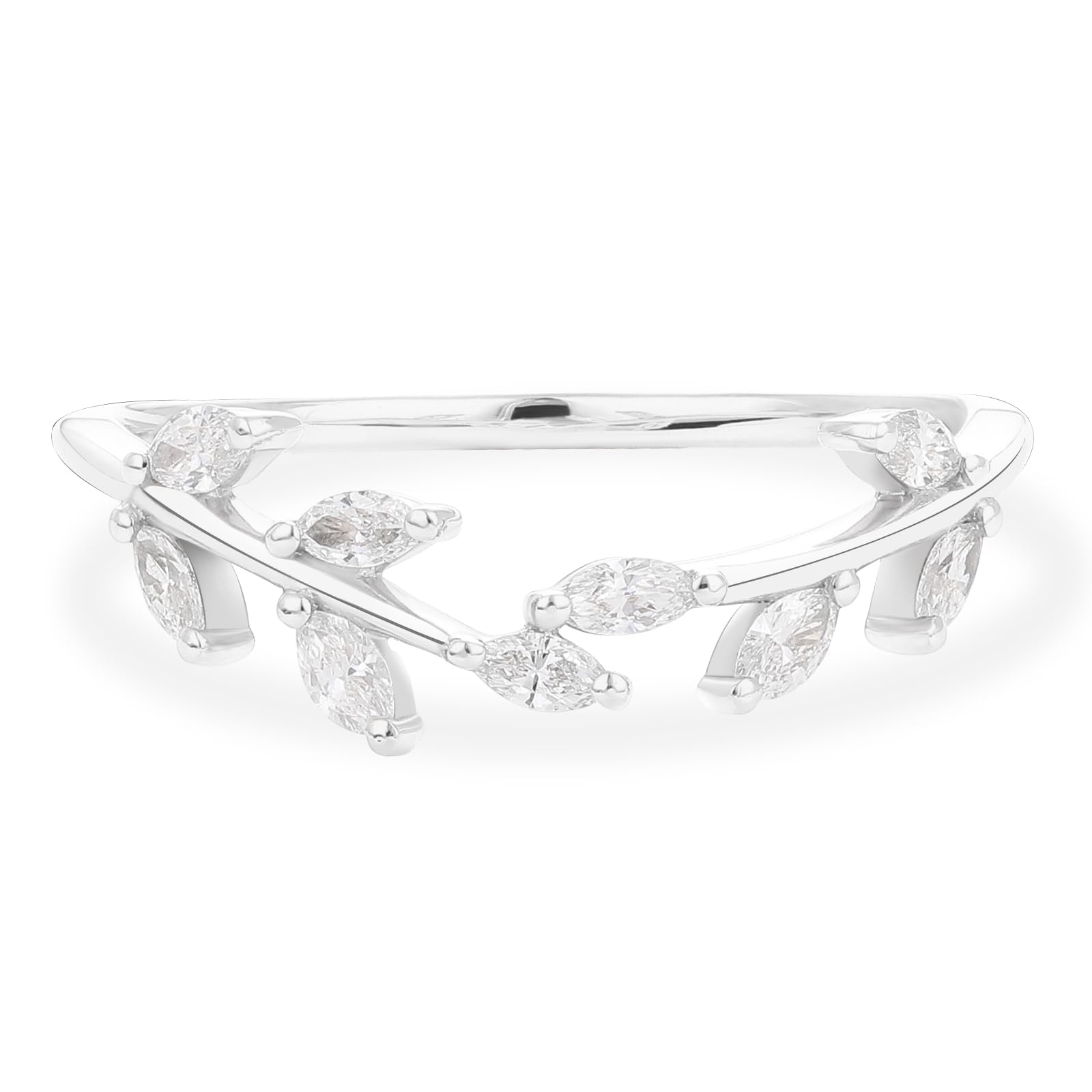 925 Sterling Silver Moissanite Engagement Rings for Women - Marquise Cut Wedding Bands & Promise Rings (Size 3-10) | Perfect for Proposals, Anniversaries & Romantic Gifts