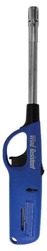 Click n Flame Windproof Utility Lighter 4-Pack - Flexible Long Neck Lighter for BBQ, Grill, Fireplace, Candles & Kitchen Use - Refillable Multi-Purpose Lighter for Indoor/Outdoor Lighting Needs