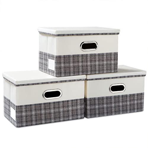 Gray plaid & Cream