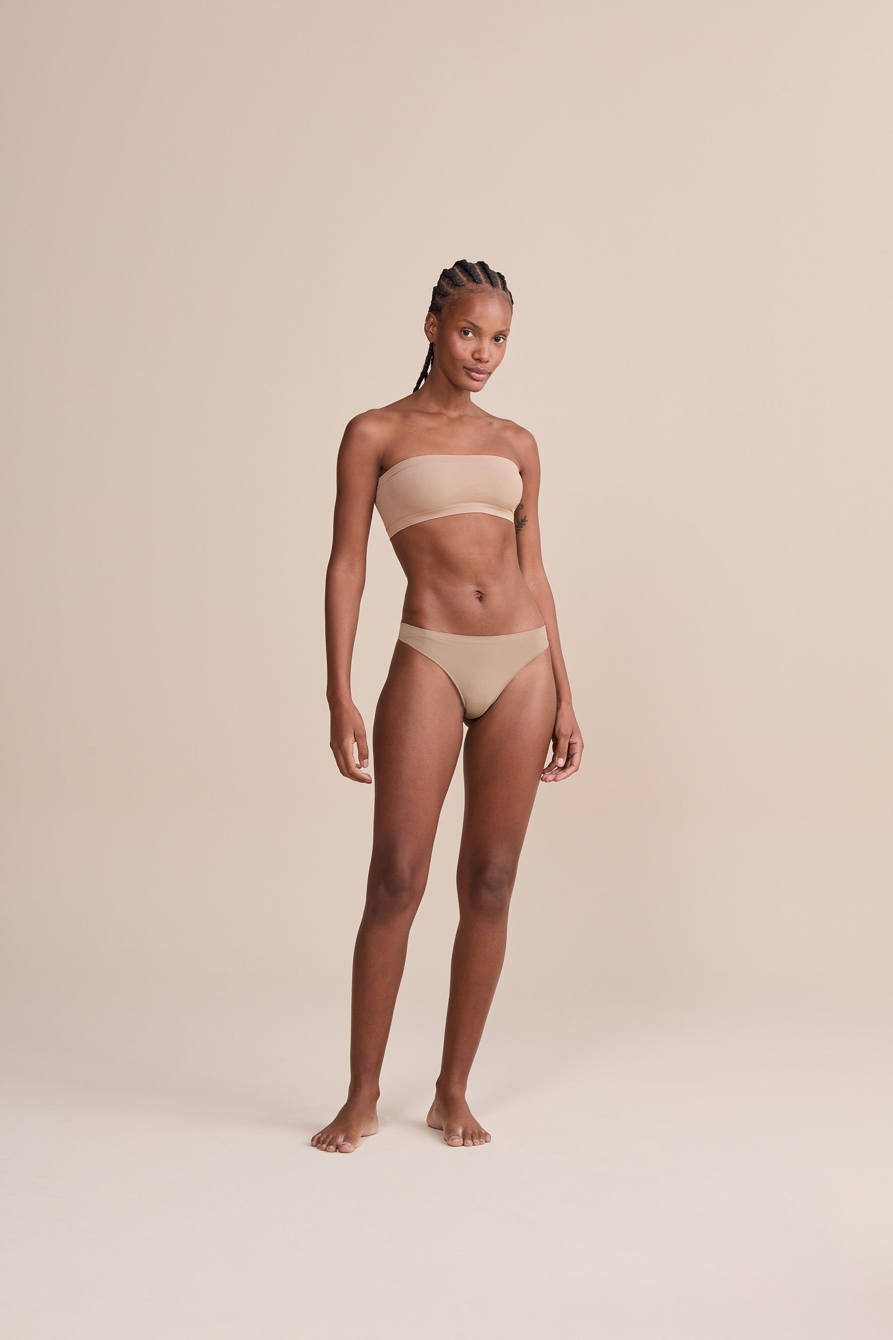 Seamless Basic Thong Panties for Women - Soft Comfortable No Show Underwear - Perfect for Yoga, Workout & Everyday Wear